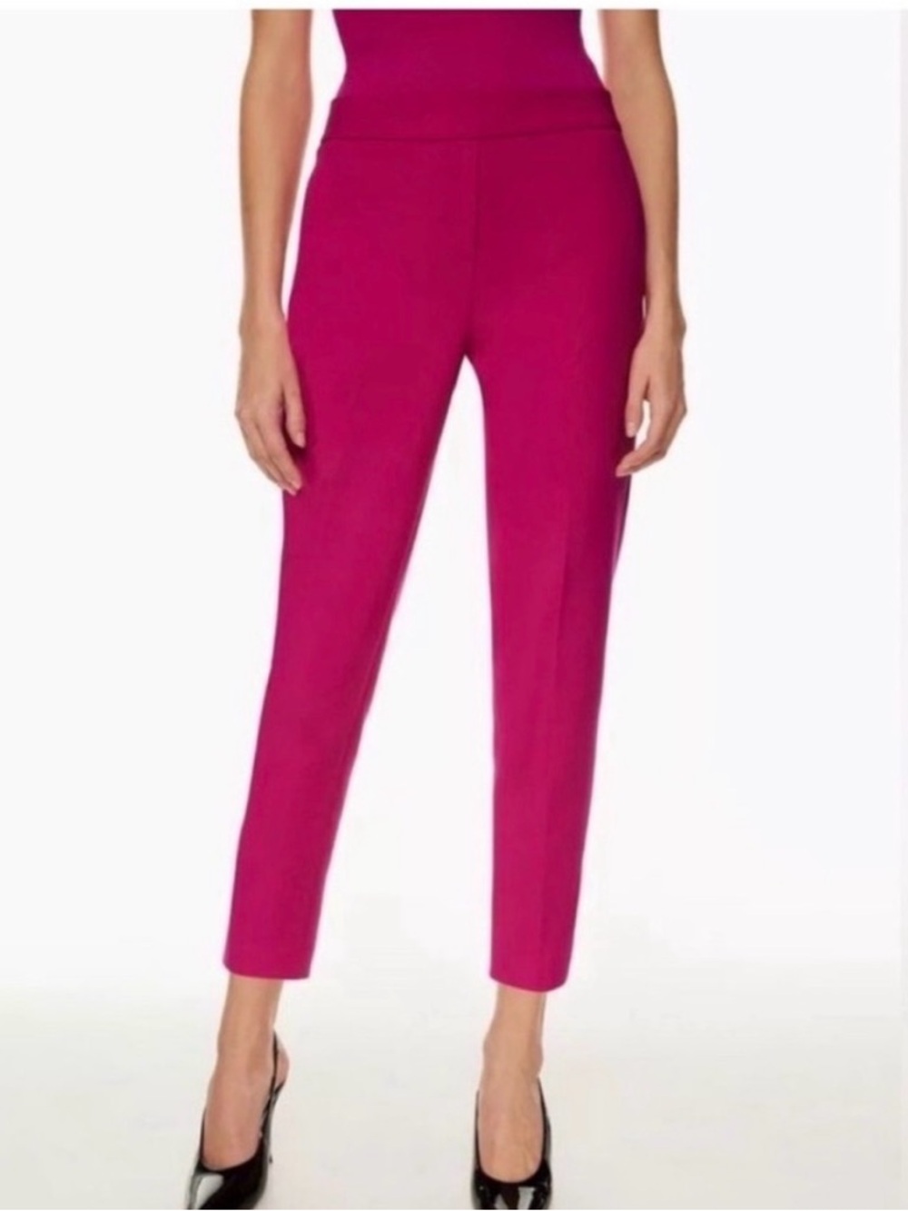 Aritzia Babaton Conan Cropped Pink Pants Sz 2 NWT